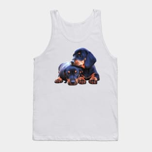 Sweet Dachshund Puppies Tank Top